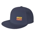 thumbnail image 1 of DouZhe Flat Brim Cap Snapback Hat, Romantic Welcome Sign Prints Adjustable Blue Adult Baseball Cap, 1 of 6