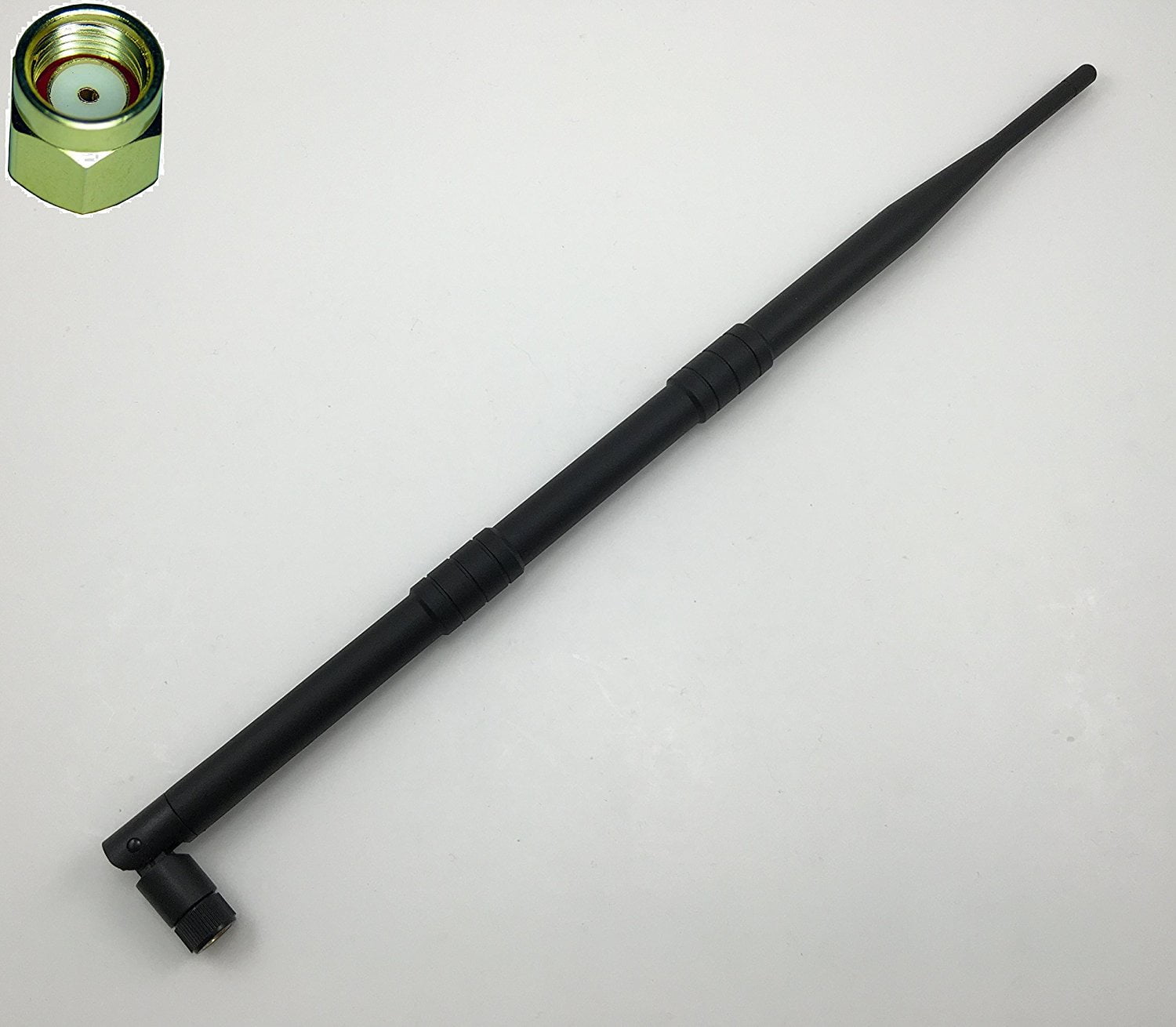 2.4GHz 9dBi High Gain 802.11B/G/N Screw-on RP-SMA Wireless WiFi Antenna Quick USA Shipping