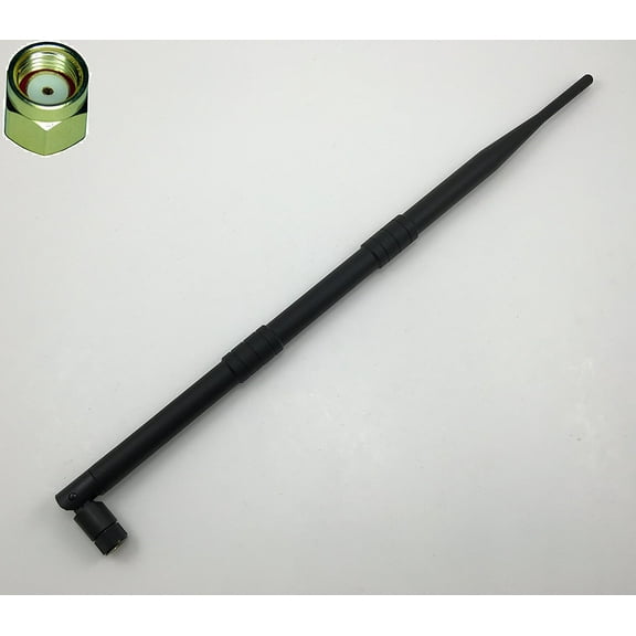 2.4GHz 9dBi High Gain 802.11B/G/N Screw-on RP-SMA Wireless WiFi Antenna Quick USA Shipping