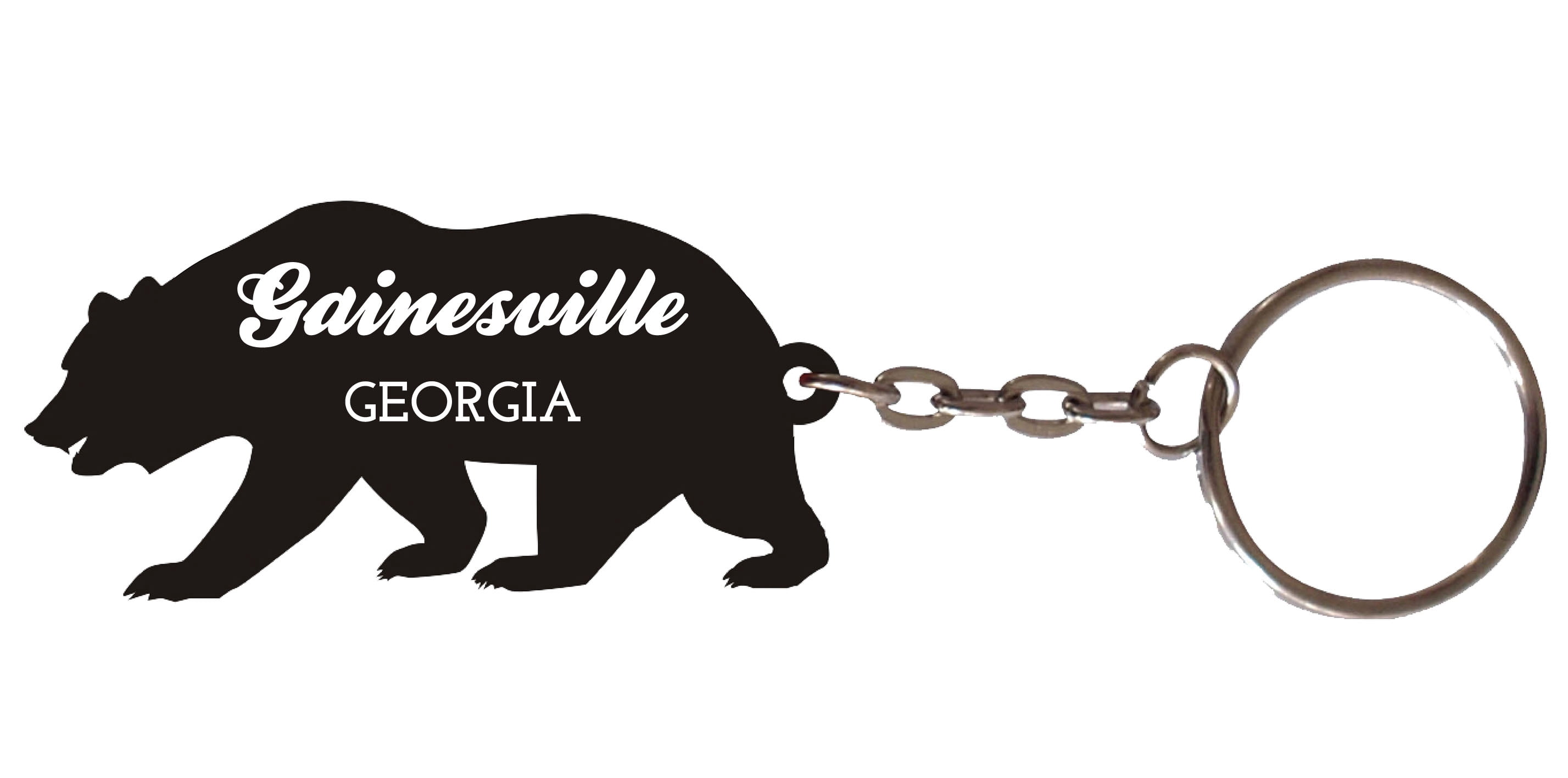 Gainesville Georgia Souvenir Metal Bear Keychain - Walmart.com