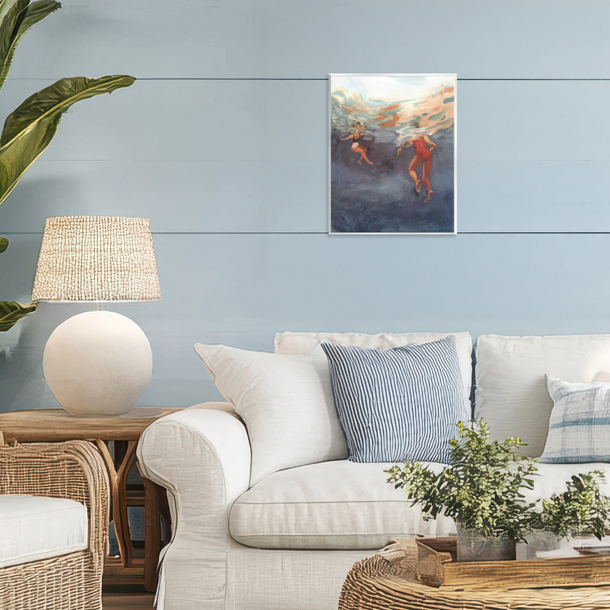 Stupell Industries Summer's Dance Swimmers Wall Plaque Art, design by Victoria Barnes
