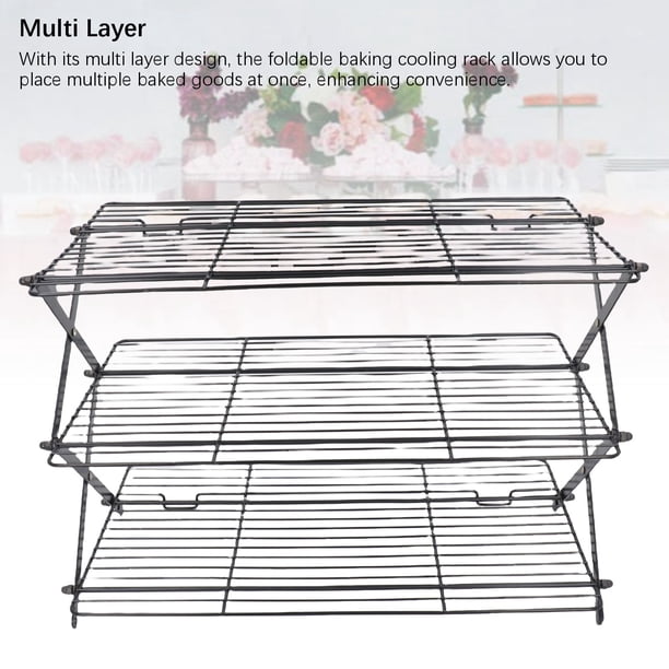Grille de refroidissement pour pâtisserie, grille de refroidissement, grille de refroidissement pour gâteaux, pains, biscuits, étagère à biscuits pour cuisine, rôtir, griller, sécher, refroidir les