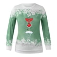 thumbnail image 3 of Rciityk Christmas Sweatshirts for Women Cute Red Wine Glass Printed Sweatshirt Casual Plus Size Long Sleeve Crewneck Pullover Sweater Tops Womens Gifts for Christmas - Winter Savings Clearance, 3 of 3