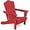 Bright Red, variant on SONGMY Folding Adirondack Chair, HDPE All-Weather Patio Chairs, Wooden Textured Lawn Chair for Poolside, Backyard, Deck, Fire Pit, Yellow