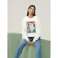 thumbnail image 2 of Della Rose Maltese Sweatshirt Women -Carolee Vitaletti Designs, Female XX-Large, 2 of 4