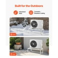 thumbnail image 4 of KFFKFF Adjustable Anti-Vibration Ground Stand for Mini Split Air Conditioners and Heat Pumps, Compatible with 9000-24000 BTU Units, Durable Floor Mount with 551 lbs Load Capacity, 4 of 9