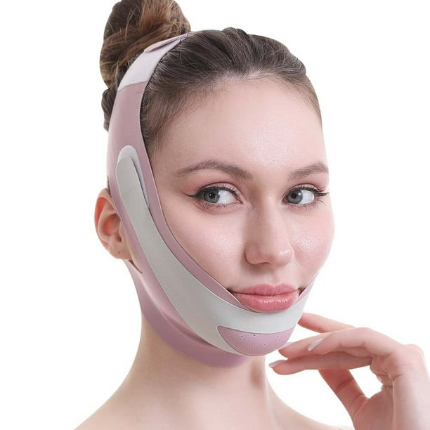 Cinturón transpirable sin marcas, artefacto de elevación compacto, máscara facial para tallado facial, instrumento de belleza, máscara facial delgada para mentón, vendaje facial, vendajes faciales
