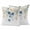 Green Blue, variant on Blue Spring Floral Outdoor Pillow Covers 20"x12" Set of 2,Waterproof Throw Pillow Covers for Patio Furniture,Weeping Botanical Orange Summer Decorative Cushion Pillowcases for Garden Porch Couch Sofa