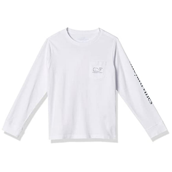 vineyard Vignes uni Enfant Vintage T-Shirt à Manches Longues Whale, Casquette Blanche, 2T US
