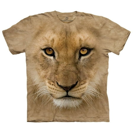 The Mountain Tan Cotton Bf Lion Cub Design Novelty Adult Smithsonian T-Shirt