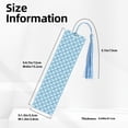 thumbnail image 3 of Kdxio Blue Fish Scale Texture Print Metal Tassel Bookmarks,Perfect Gift for Art Lovers and Bookworms Metal Bookmarks for Women, 3 of 8