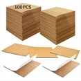 thumbnail image 1 of 100 Unidades de Corcho Autoadhesivo para Posavasos, Base Posavasos Autoadhesiva Pulgadas una Granel, Almohadillas Cuadradas con Parte Posterior Adhesiva, 1 of 5
