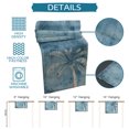thumbnail image 5 of Table Runners 120 Inches Long Dress Scarves, Coastal Beach Tree Blue Grey Farmhouse Coffee/Dining/Kitchen Table Decor Table Runner for Living Room, Vintage Summer Palm Tropical 13x120 Inch, 5 of 7