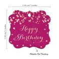 thumbnail image 7 of Inkdotpot Real Rose Gold Foil Happy Birthday Tags Favor Bracket Shape Hang Pack Of 50 Paper Tags, 7 of 7
