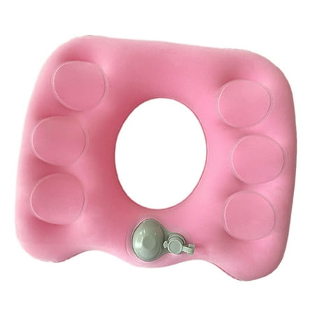 Wswqop Inflatable Donut Pillow Seat Cushion Seat Pad Easy to Clean Portable Lightweight pink