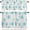Flowersbbs8152, variant on 3 Piece Vintage Watercolor Flowers Kitchen Curtains, Tier and Valance Rod Pocket Window Curtains Set Teal White Cafe Curtains for Kitchen Valances Window Treatment 54X18in 27x24in×2