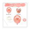 thumbnail image 6 of KAINSY 40inch 2 Number Balloon Giant Rose Gold Digit Foil Balloons Confetti Pearl Balloons Birthday, 6 of 6