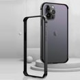 thumbnail image 4 of Compatible with iPhone 14 Pro Max Bumper Case Aluminum Metal Frame Edge Silicone Protective Ultra Thin Slim Lightweight Luxury Protection Shockproof Cover for Women Girls Man-Black, 4 of 10