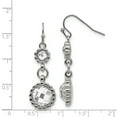 thumbnail image 4 of White Stainless Steel Earring Drop & Dangle Women'S Glass 41 mm 14, 4 of 4