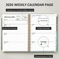 thumbnail image 2 of 2026 Planner(Jan-Dec.2026,6.3"x8.5"),Annual Weekly Monthly Planner with Calendar Tabs,Agenda Schedule Planner for Office,Home,Personal Supplies, 2 of 7