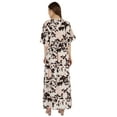 thumbnail image 4 of Inkmeso Printed Short Kimono Sleeve V-Neck Dress For Womens Summer Long Casual Maxi Dress, 4 of 7