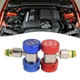 thumbnail image 1 of Efficient 1/4 SAE Male Flare R134A Quick Connector Adapter Coupler 2pcs, 1 of 6