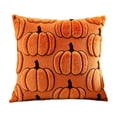 thumbnail image 3 of Fall Pillow Covers 18x18 Thanksgiving Pumpkin Embroidered Velvet Couch Decor by OVFUIZ, 3 of 8