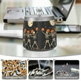 thumbnail image 6 of Yayeee Ashtray with Lid for Cigarette Smokeless Stainless Steel Home Ash Holder, Black Halloween Dancing Skeleton, 6 of 7