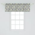 thumbnail image 2 of Ambesonne Flower Window Valance, Floral Nature Spring Branch, 54" X 18", Grey Lime Green and Pale Pink, 2 of 3