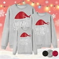 thumbnail image 6 of KHONTS Christmas Family Matching Sweatshirt Long Sleeve Cartoon Print Blouse Shirts Trendy Crew Neck Xmas Shirt for Family Kids Grey, 6 of 6