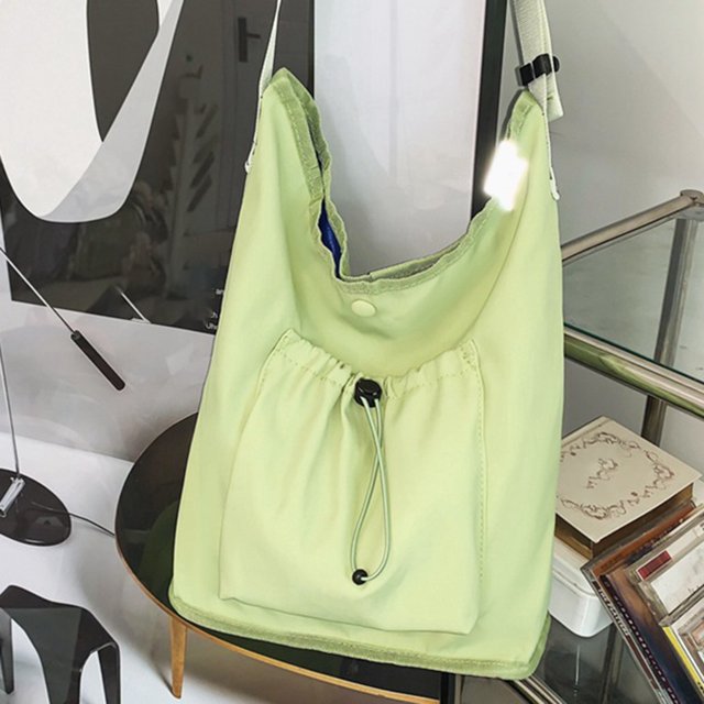 Bolso de mano para mujer de gran capacidad de nailon a la moda sencillo para mujer FLhrweasw Para estrenar