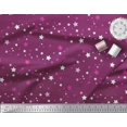 thumbnail image 2 of Soimoi Pink Poly Georgette Fabric Stars Star Print Fabric by Yard 42 Inch Wide, 2 of 3
