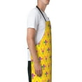 thumbnail image 2 of Goofa Mardi Gras Crayfish and Fleur de lis Printed Waterproof Apron 33" Chef Aprons for Men Heavy Duty Chemical Work Apron Adjustable Bib Apron, 2 of 9