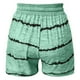 thumbnail image 3 of ICHUANYI Clearance Fashion Women Drawstring Casual Pocket Loose Printed Sports Shorts Pants(Green, M) ICHUANYI WER2023080704146, 3 of 4