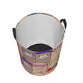 thumbnail image 3 of Balery Cute Lamas Round Laundry Basket with Handles Waterproof Freestanding Laundry Hamper for Clothes Toys in the Dorm and Family-Medium, 3 of 8