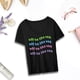 thumbnail image 2 of Camiseta con estampado de letras para mujer, camiseta de cuello redondo, camiseta de manga corta suave y elegante para escalar, viajes, senderismo, casa SG Yinane Camiseta para mujer, 2 of 8