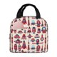thumbnail image 1 of Easygdp Rocket Pattern Bolsa Térmica Premium - Tela Oxford Impermeable, Gran Capacidad, Bolsillo Frontal, Unisex para Trabajo, Escuela, Actividades al Aire Libre y Picnics, 1 of 8