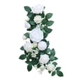 thumbnail image 1 of Flores artificiales, rosas, guirnalda floral, decoración de pasillo, respaldo de silla, flores artificiales, arco de boda, flores para banco de boda,, 1 of 8