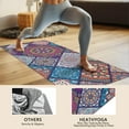 thumbnail image 4 of Multicolor Ethnic Mandala Pattern Hot Yoga Mat Towel Non Slip for Hot Yoga - Quick-Drying Yoga Mat Cover with 4 Corner Pockets with Travel Bag - Hot Yoga Towel Non Slip 74"x26", 4 of 6