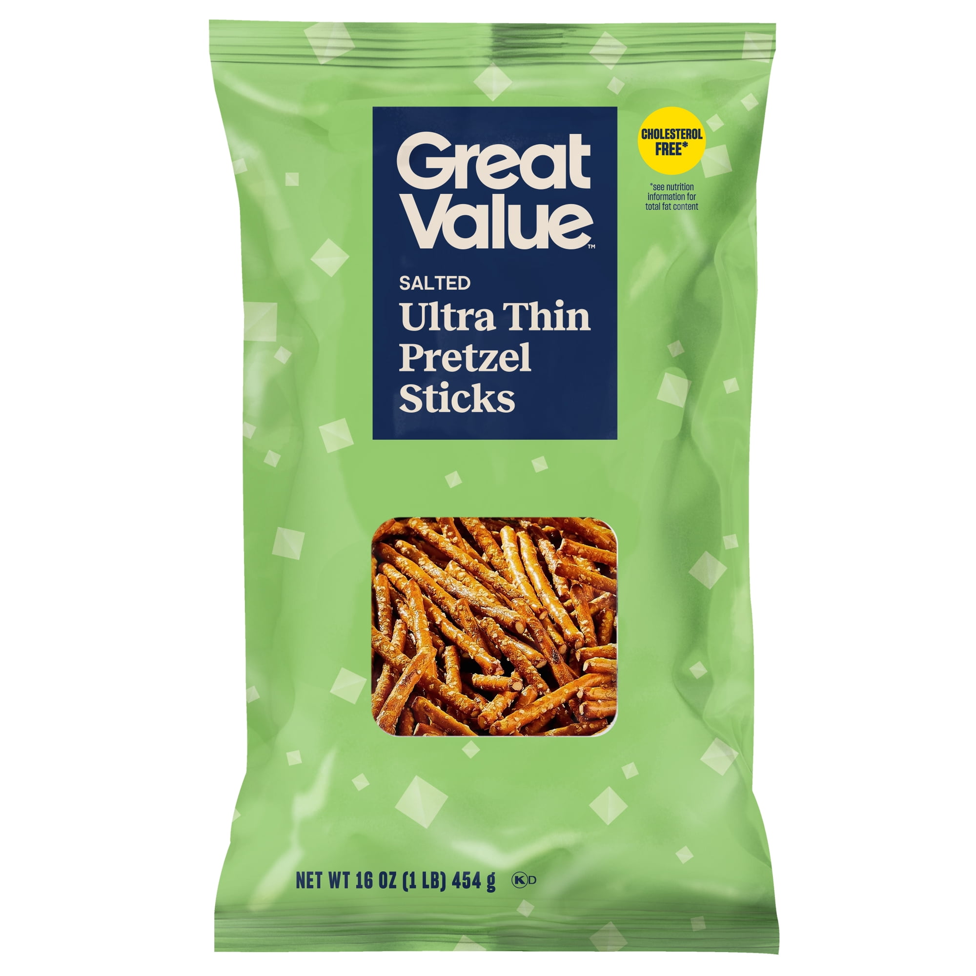 Great Value Ultra Thin Salty Pretzel Sticks, 16 oz