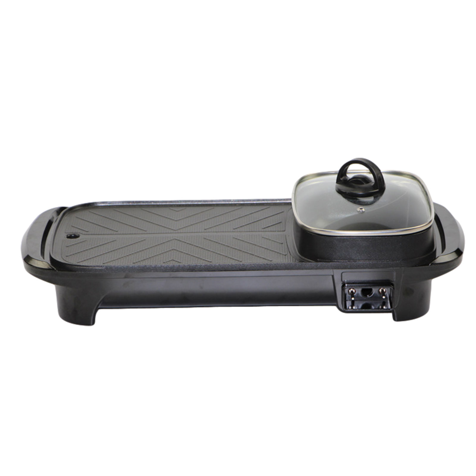 Smokeless Electric Baking Pan, Nonstick Barbecue Pot, Fried Long Hot