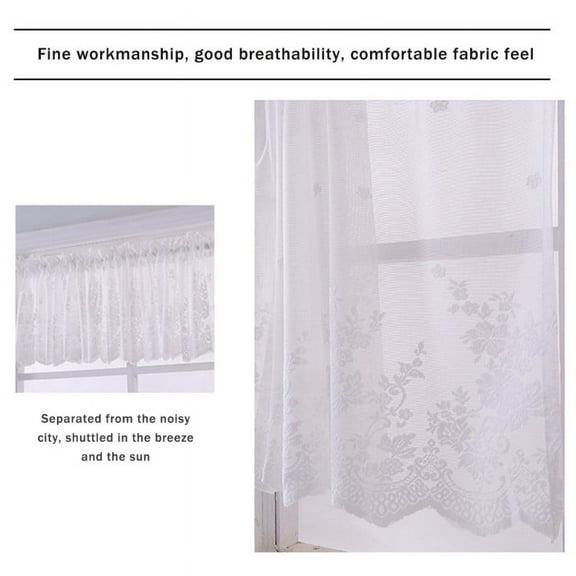 Lace Kitchen Curtains, Embroidered Translucent Curtains, Can Be Used To Decorate Kitchen Restaurants, Cafes And Pubs