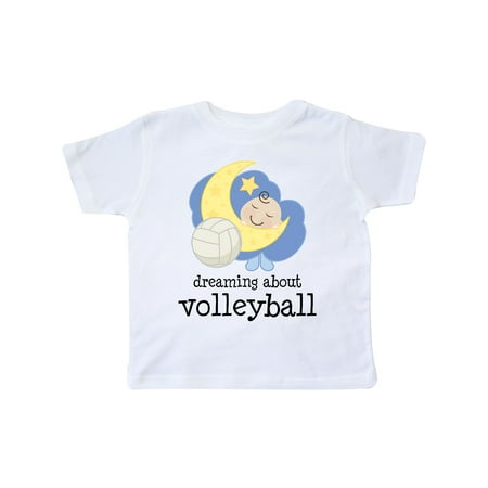 

Inktastic Dreaming About Volleyball Gift Toddler Boy or Toddler Girl T-Shirt