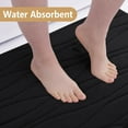 thumbnail image 5 of Smiry Memory Foam Bath Mat, Soft and Non-Slip Bathroom Rugs, Absorbent Bath Rugs 47"x"17, Black, 5 of 8