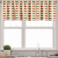 thumbnail image 3 of Ambesonne Kiss Valance & Curtain, Colorful Girl Lips Pattern, 55"x36", Multicolor, 3 of 6