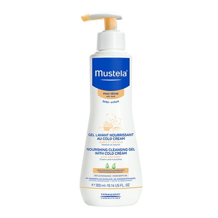 Mustela Baby Nourishing Cleansing Gel with Cold Cream, Tear-Free Baby Wash for Dry Skin, 10.14 (Best Product For Baby Dry Skin)