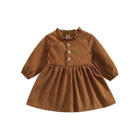 

Qufokar Black Cardigan for Girls Wedding Dress Tie Toddler Kids Baby Girls Fashionable Solid Ruffle Collar Long Sleeves Princess Dress