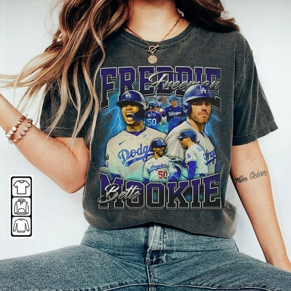 Mookie Betts Freddie Freeman Los Angeles Baseball Shirt, D Baseball Shirt Christmas Gift Unisex, Baseball 90s Vintage FanGift