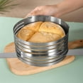 thumbnail image 4 of Cake Slicer 6-8 Inch/9-12 Inch, 7 Layer, Food Grade, Easy to Clean, Evenly Cut, Stainless Steel Adjustable Round Cake Cutter Ring, Kitchen Gadget, 4 of 8