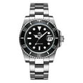 thumbnail image 2 of ADDIESDIVE Quartz Divers Watch for Men Diver 200 M Black Dial Luminous Stainless Steel Strap, 2 of 4